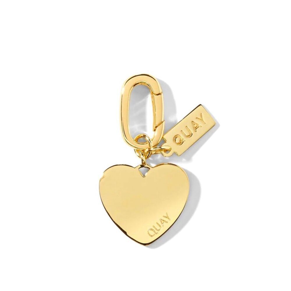 Quay Australia Gold Heart Necklace Bracelet Charm
